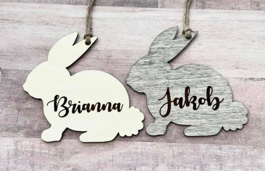 Silhouette Easter Basket Tag